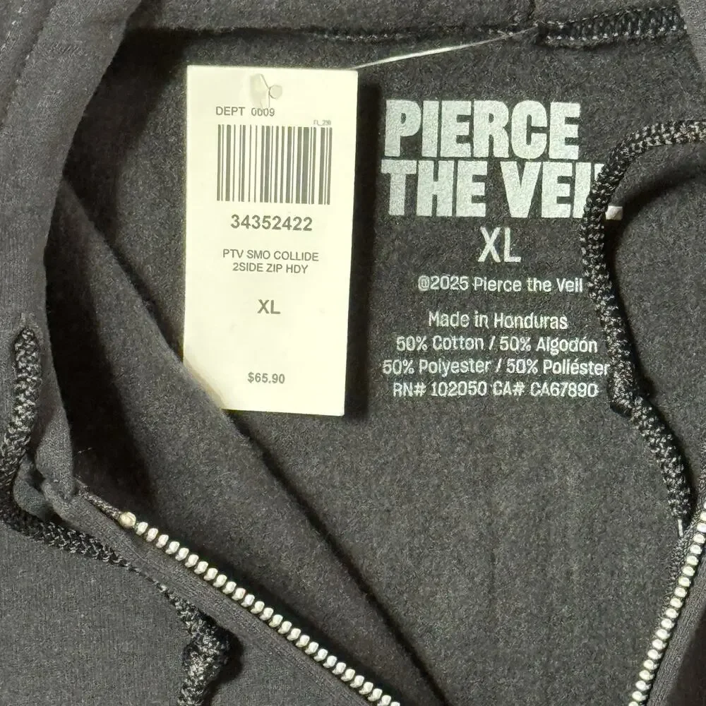 Pierce The Veil Collide With The Sky Hoodie 2-Sided Size X-LARGE New With Tags